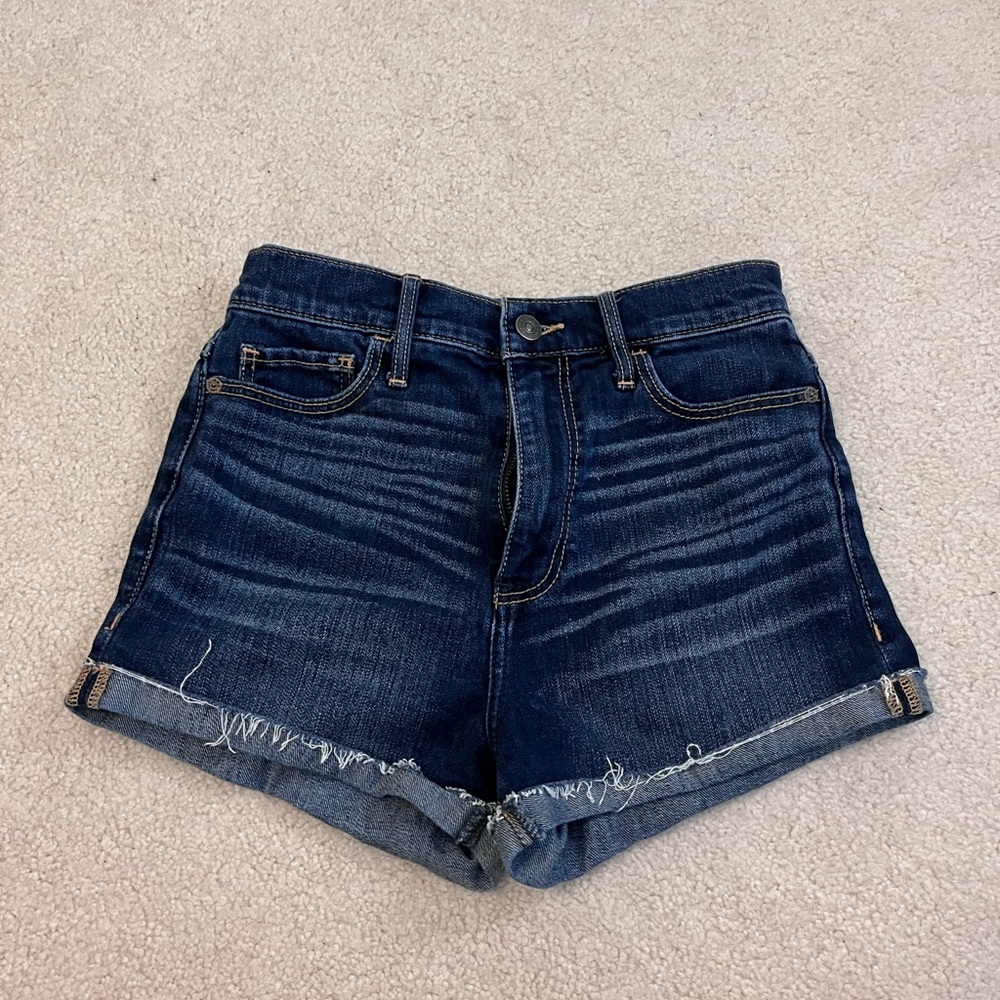 Abercrombie High Waist Jean Shorts